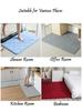 Bath Room Floor Mats Rug Carpet Non Slip Velvet Thick Soft and Comfortable Water Absorbent Machine Washable Red Mint