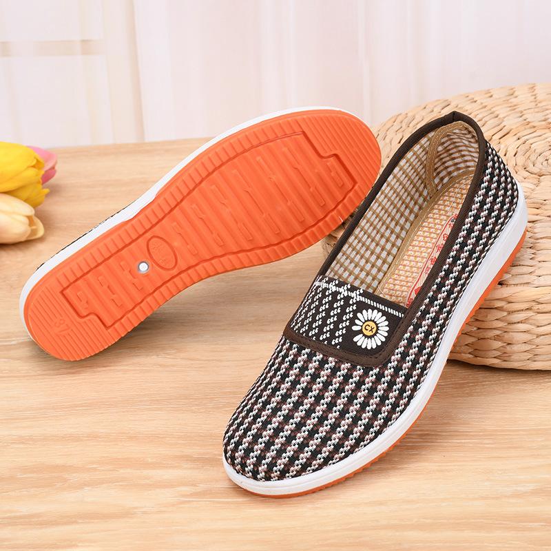 Cloth shoes women's new autumn soft-soled breathable one-pedal single shoe stall