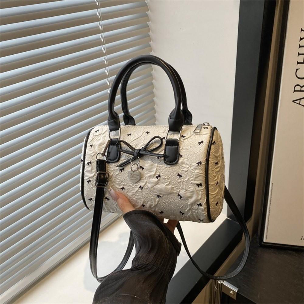 Small Bow Crossbody Bag Versatile Women's Handbags Trendy Bow Pillow Bag Underarm Bag