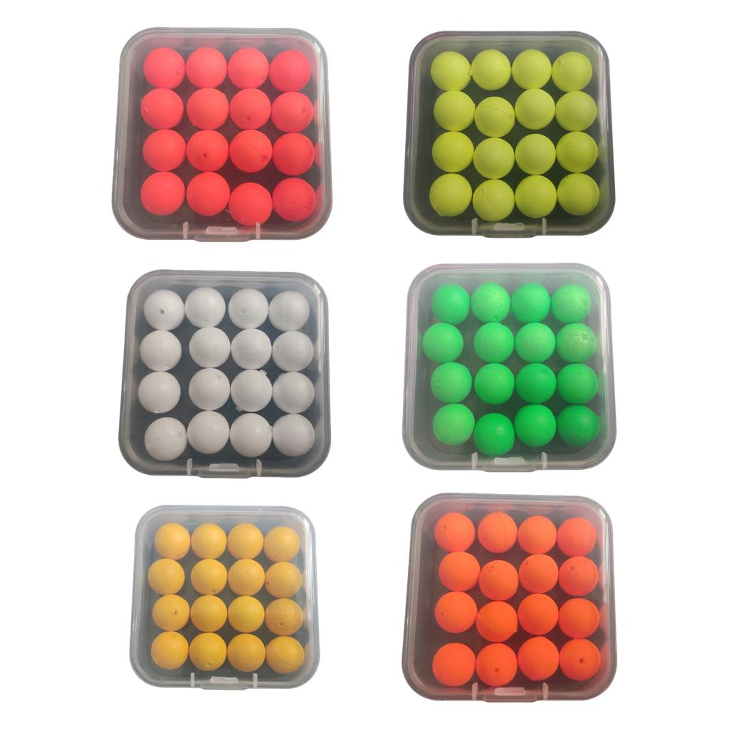 16Pcs Fishing Float Round Fly Fishing Bobber Float Beads Fishing Bobber Fishing Float Bobbers Strikes Indicators Set