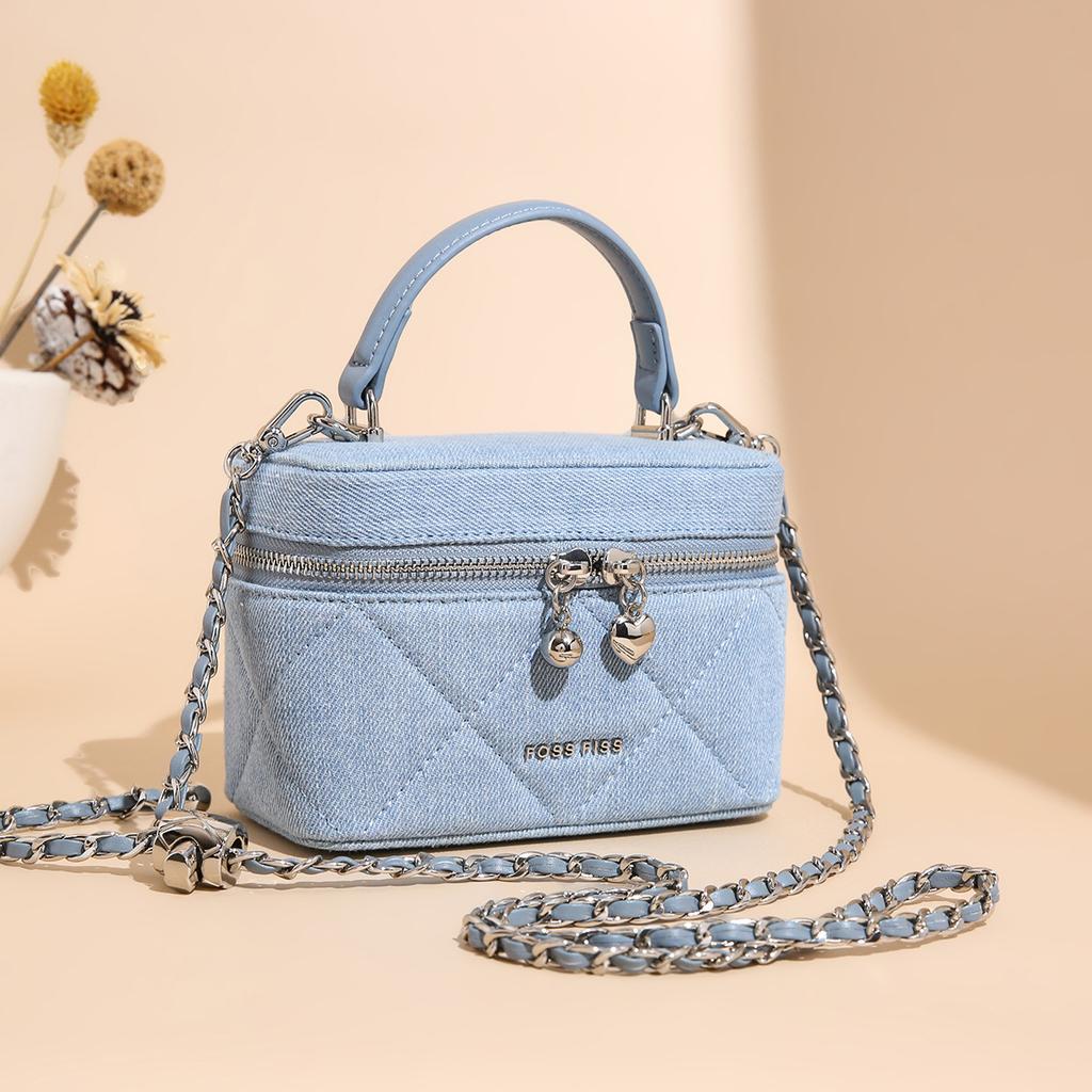 Small Niche Box Bag, Elegant Commuter Chain Small Square Bag, Women's Bag