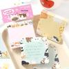 Korean-Style Cute Cartoon Sticky Notes for Journals - 100 Non-Adhesive Sheets