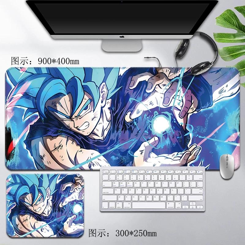 Leder Dragon Ball Mauspads Wasserdicht Son Goku Druckmuster Herren Computer Peripherie Zubehör Große Größe Gaming Tastatur Büro Schreibtischmatte