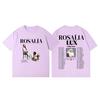 Rosalia LUX Tour 2026 Graphic T Shirts Unisex Women Clothing Fashion Aesthetic Tshirt Summer Casual Cotton Short Sleeve Tshirts