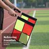2 Pieces Referee Flags with Carrying Pouch High-Visibility for Athletic Training