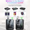 2.4G Wireless In-Ear Monitor System Low Latency Wireless IEM Transmitter Receiver 30m Transmission 5H Battery for Stage/Streaming