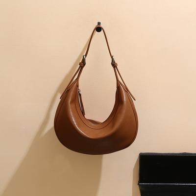 Borse da donna in pelle, nuove borse in pelle bovina conciata al vegetale di primo strato, borse a fagottino dallo stile alla moda e semplice, borse a spalla e a tracolla di alta gamma
