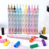 1pc/4pcs/12pcs Waterproof Nail Art Drawing Pen 3D Painting Liner Colourful Nail Art Graffiti Pen
