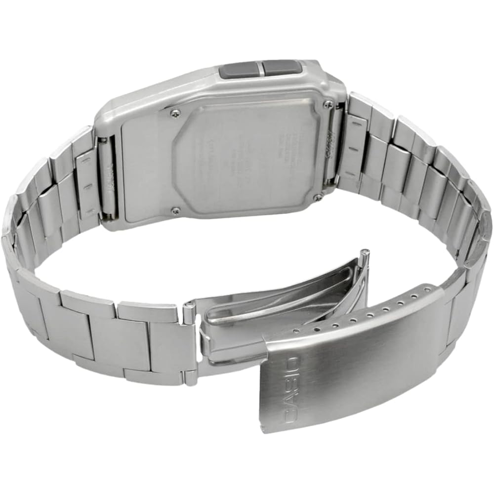 [Casio] CASIO DATA BANK Digital Watch DBC-32D-1A Men's Silver Metal Band Overseas Model [Parallel Import]