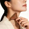 Brass Gua Sha Meridian Body Massager Sandalwood Skin Scraping Meridian Lymphatic Muscle Relief Massage Copper Guasha Board