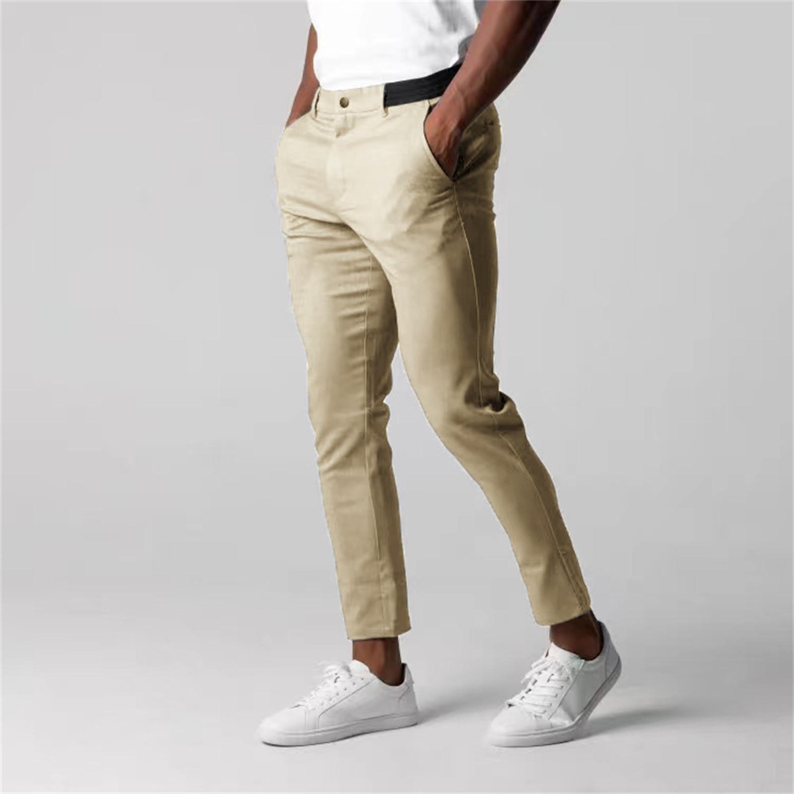 

Чоловічі штани стандартного крою Active Chino Гардероб для вибагливих чоловіків Штани повсякденного одягу XL бежевий