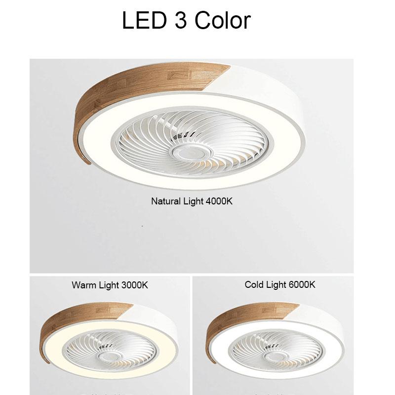 52CM Ceiling Fan Light Lamp 220V APP +Remote Control Fans Bedroom Dining Room Wood Ceiling Fan With Lights DC Green Ceiling Fan