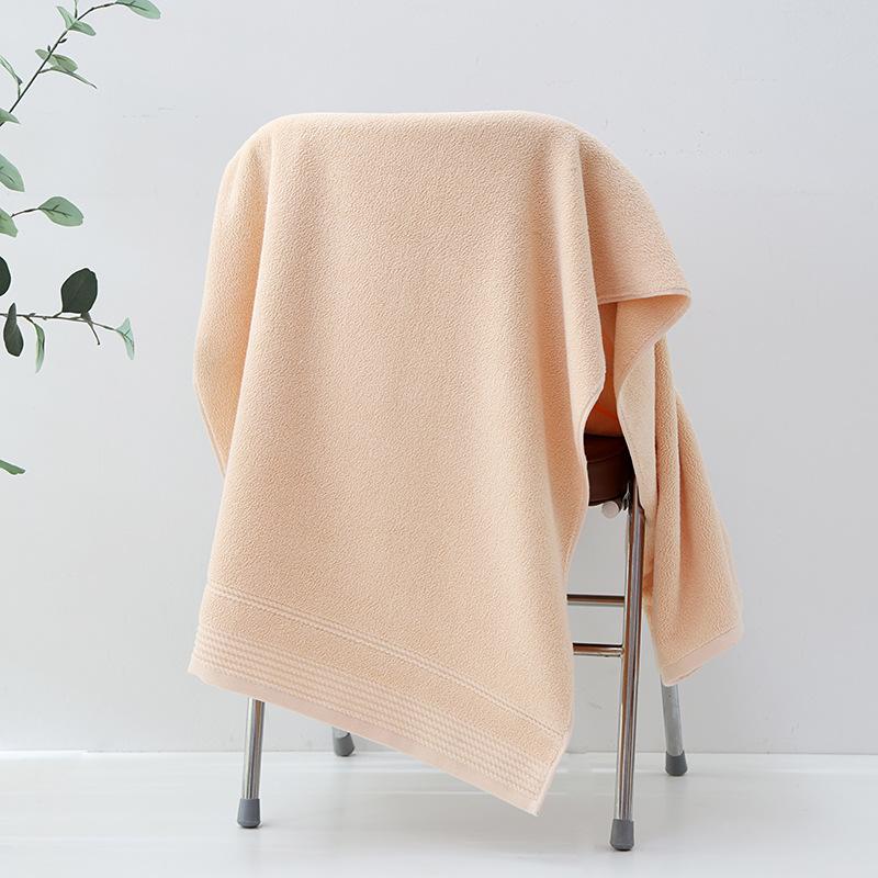 

Простые хлопковые банные полотенца Утолщенные впитывающие воду рваные банные полотенца Товары для супермаркетов бытовые банные полотенца 70*140cm светло-коричневого