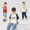 Boys' Short-Sleeved T-Shirts, Kidsren's Summer Clothes, 2026 New Baby, Medium and Large Kidsren's Tops, Summer Kidsren's Clothes