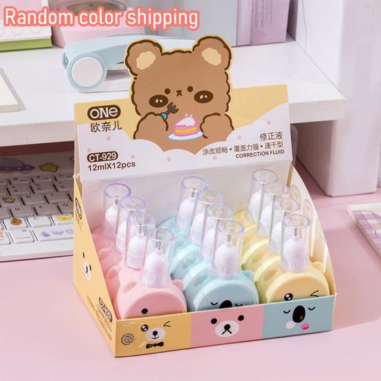 Correction Pen with Fast-Drying White-Out Large Capacity  Exam Correction Fluid for Students Office Smooth Coverage Smudge-Free School Supplies