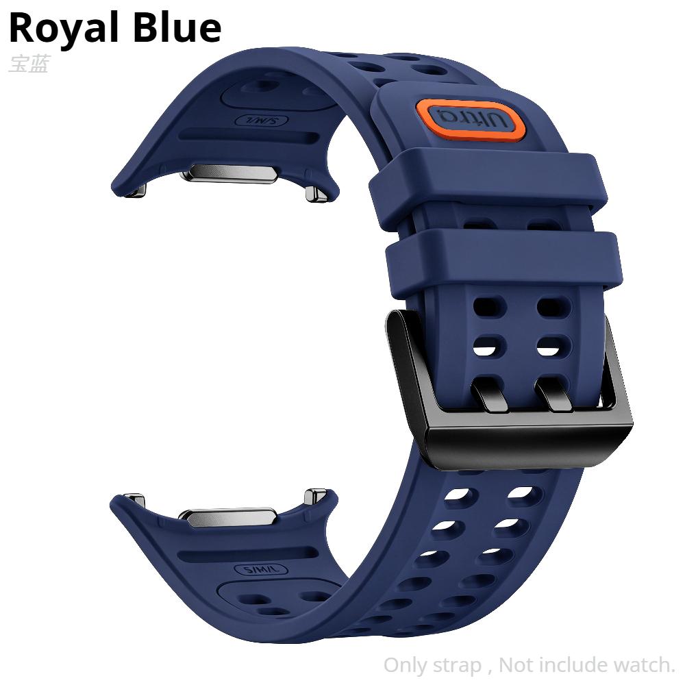 Official Silicone Strap For Samsung Galaxy Watch Ultra 47mm 2026/2025 Sport Marine Band Bracelet for Galaxy Ultra 3/2/1 47mm Wristband