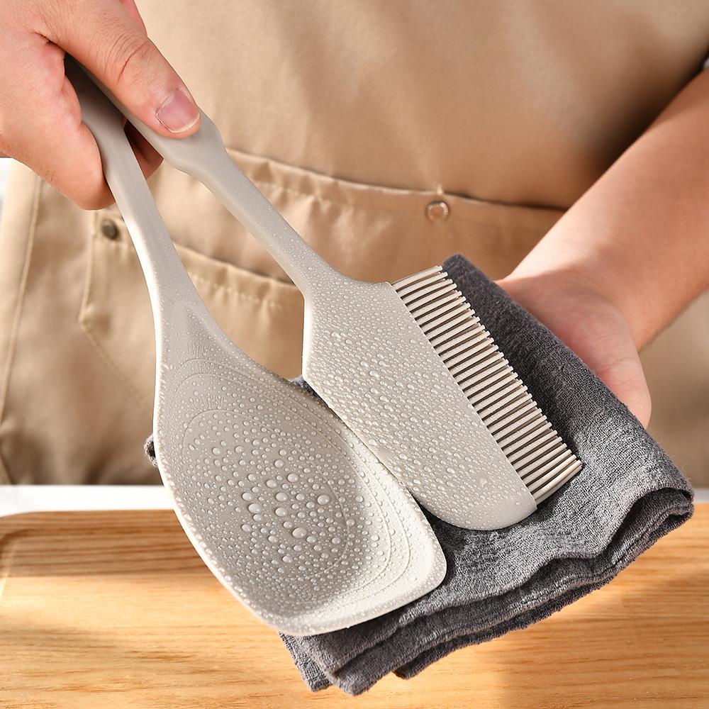 Heat-Resistant Non-Slip Silicone Spatula Spoon for Baby Food and Daily Kitchen Use