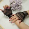 Sweet Floral Stretch Wrist Lace Horn Cuffs Detachable Shirt Fake Sleeves Wristband False Cuffs White
