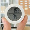 Round Mini Digital Thermo-Hygrometer LCD Precision Thermo-Hygrometer