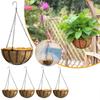Half Round Plant Pot Iron Succulent Plant Flowerpot Plant Hanging Basket  Garden Decoration