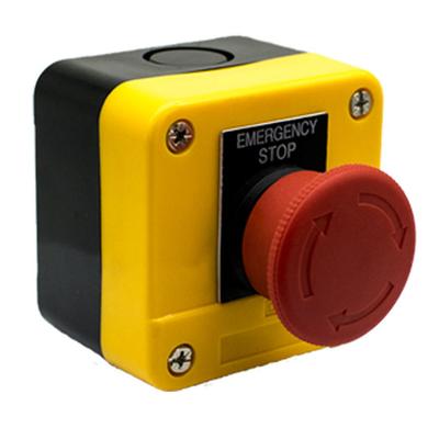 10A Emergency-Stop Button Switch Latching Button Switch 1NC E-stop Push Button Switch CNC Exigent Stop Switch