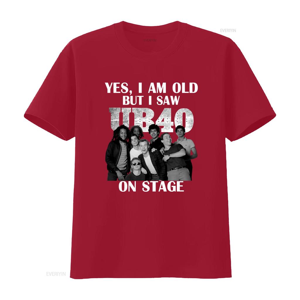 Maglietta da Concerto Ub40 Vintage Stile Streetwear Retrò Band Design Unico da Palco Cotone Comodo Vintage Lavato alla Moda