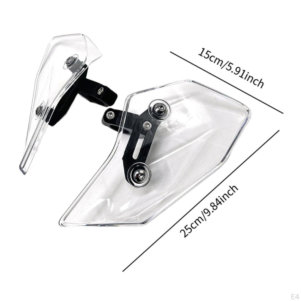 2 Pieces Motorcycle Side Wind Deflector Windscreens Motorbike Windshields Parts Premium Screen