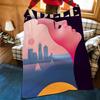 Music A-Adele Throw Flannel Cozy Print Blanket, Portable, Durable Machine Washable cute Cool