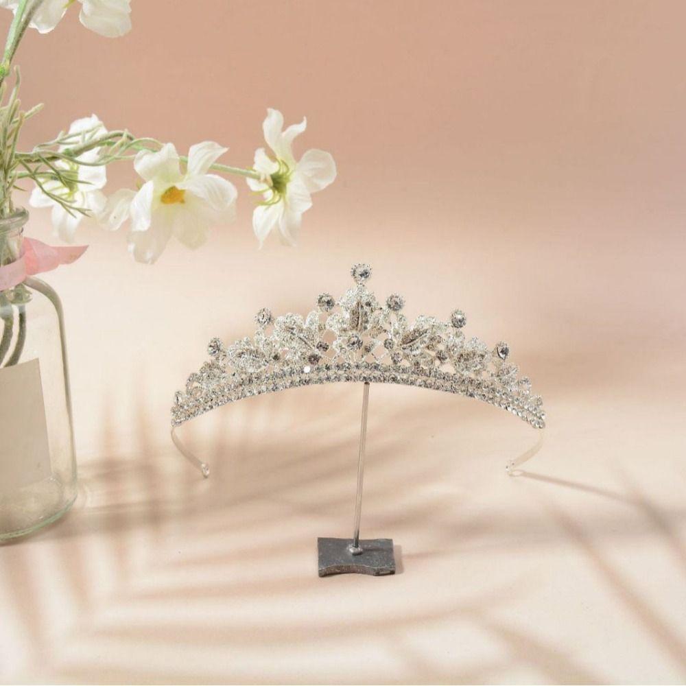 Wedding Hair Accessories Rhinestone Queen Crown Luxury Bride Headdress  for Women Girls