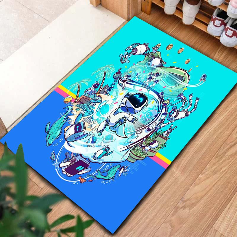 ASTRO BOT Carpet Rug for Living Room Bedroom Home Sofa Decoration,Kids play Non-slip Floor Mat