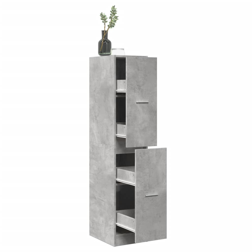 Badezimmerschrank, 2 Schubladen, 4 Ebenen Mit Mehreren Räumen,  30x41x144,5 Cm