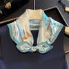 Luxury Brand 100% Natural Silk Scarf Women Design Small Square Shawl Hair Ribbon Headband Fashion Neckerchief Bandana