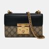 [Pre-Owned] Padlock Moonlight Treasure Box Series Metal Lock Logo Canvas And Leather Crossbody Bag Small - Very Good #1GFRY4D