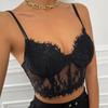 Geană Dantela Tank Top Gât în V Perspectivă Crop Tops Femei Vară Camis Culoare Solidă Camisole Moda Tub Femeie Fără mâneci Vestă Decupată Haine Y2K
