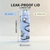 1PC Lotus Ink Line Art 750ml Color Plastic Sports Water Bottle Leakproof Flip Straw Lid For Sports Office Home Use