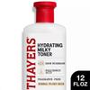 Thayers Milky Hydrating Face Toner With Snow Mushroom & Hyaluronic Acid, 12 Fl Oz