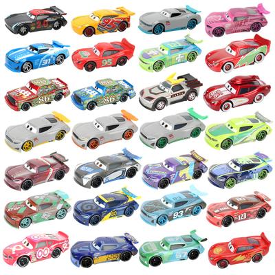 Cars Toy Christmas McQueen ROUTE 66 McQueen Chick Hicks Racing Car 1:55 Diecast Alloy Car Model Boy's Christmas Gift