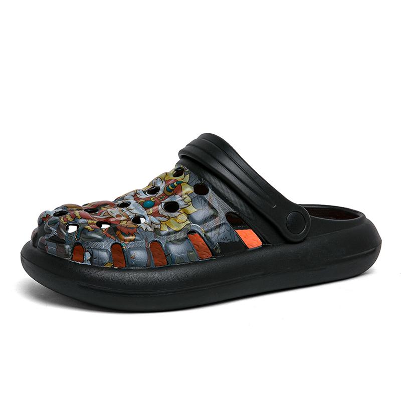 Summer Mens Garden Shoes EVA Slippers Beach Shoes Casual Sandals Latex Slippers