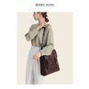 Leather Women's Bag Oil Wax Cowhide Backpack Women's Retro Versatile British College Wind Large Capacity Backpack