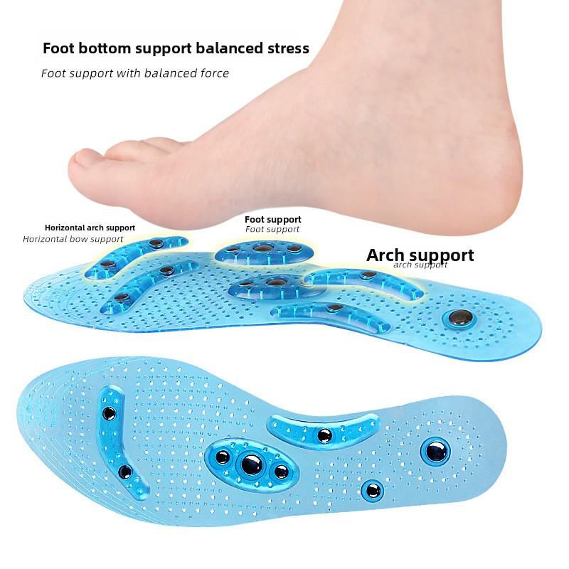 Transparent Therapy Magnetic Insole 8 Magnets Men's and Women's Breathable Sports and Leisure Shock-absorbing PracticalDesign