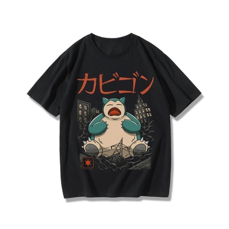 Prodotti Complementari T-shirt Squirtle Rana Seme Gengar Drago che Sputa Fuoco Kabi Bestia Complementare Manica Corta