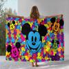Cartoon Mickey Minnie Mouse Donald Duck Flannel Blanket,Ultra Soft Warm Plush Throw for Home Bedroom Bed Sofa Cover Office gift