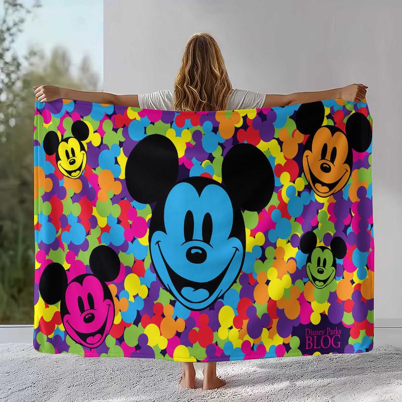 Cartoon Mickey Minnie Mouse Donald Duck Flannel Blanket,Ultra Soft Warm Plush Throw for Home Bedroom Bed Sofa Cover Office gift