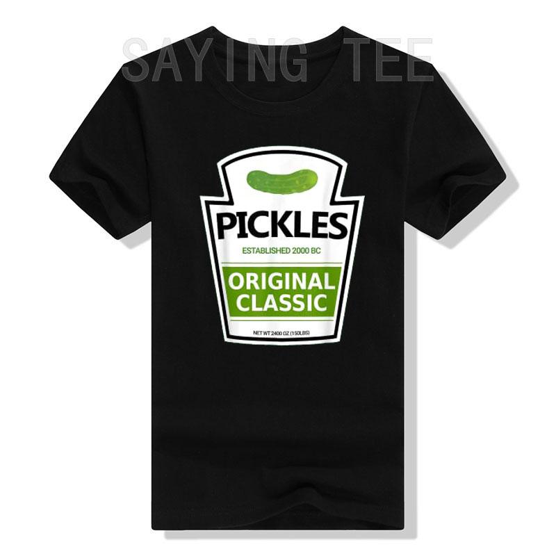Pickle Jar T-Shirt Lazy Halloween Costume Tees Funny Women's Fashion Graphic Outfits Short Sleeve Blouses Cotton Novelty Gifts