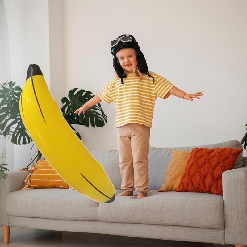 3Pcs Inflatable Banana 60Cm Fake Banana Fruit Props Inflatable Toys Bachelorette Party Games Toss Ring Toy