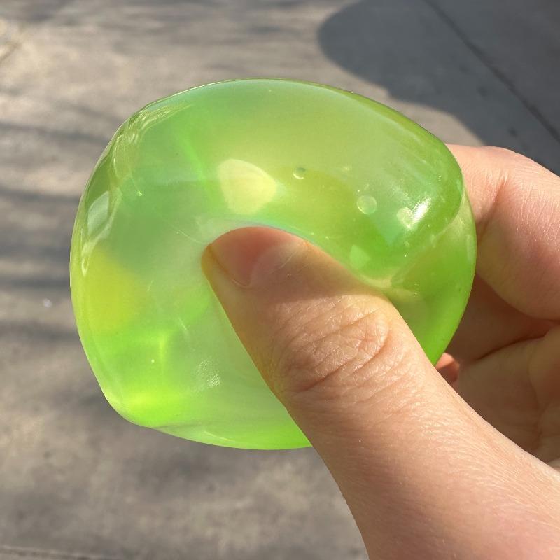 Squishy Ice Cube Maltose Fidgets Toys Soft Mochi Anti Stress Squeeze Toy Transparent Square Decompression Gifts for Friend Adult