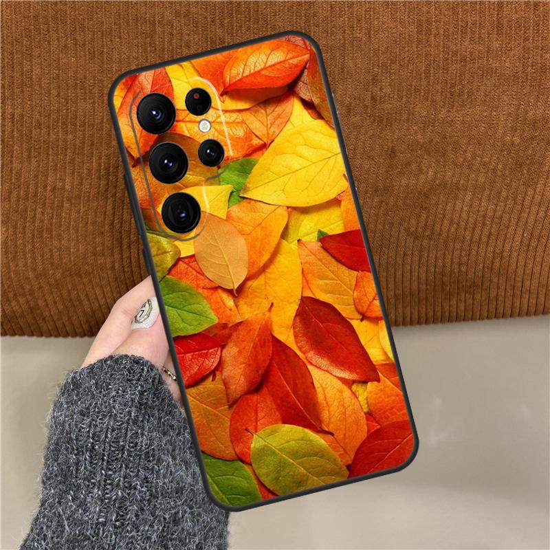 Colorful Leaves Phone Case For Samsung Galaxy S25 Ultra S9 S10 Plus S20 S21 S22 S23 FE S24 Ultra Back Cover