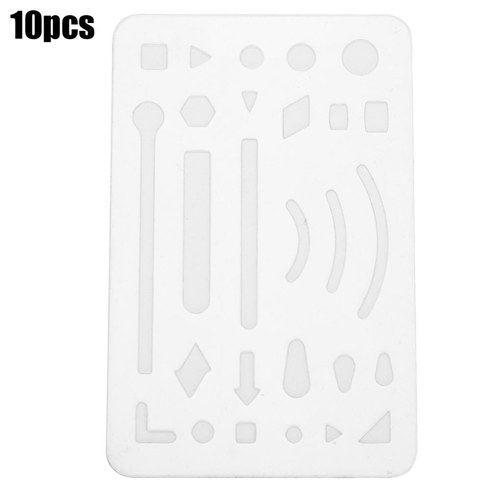 10PCS 27 Holes Erasing Shield Engineering Drafting Ruler  Architectural Drawing Correction