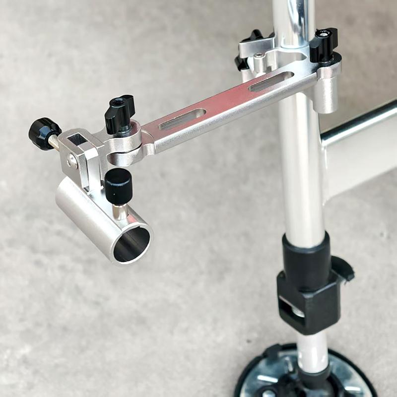 Extended Aluminum Alloy Adjustable Rotating Corner Fishing Chair Fishing Rod Holder European Style Long Pole Universal Connector