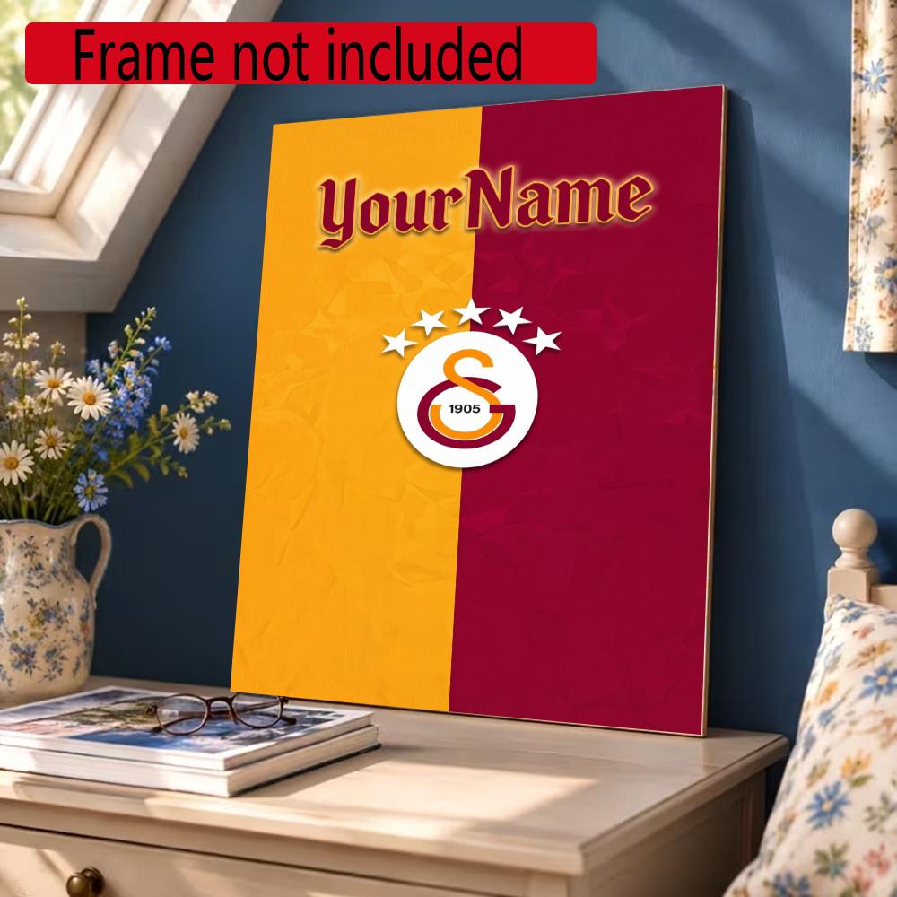 Galatasaray Personalized Name Diamond Paintings Mosaic Wall Round Diamond Art Painting Kits Embroidery Crystal Accessories Frameless